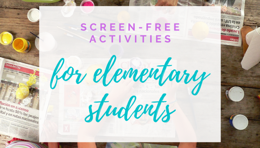 Screen free activities for kids