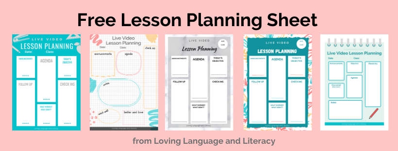 free lesson planning printable 